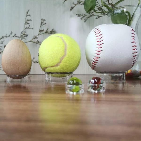 Golfboll Klar Förvaringshållare Ringar Och Baseboll Displayställ A1