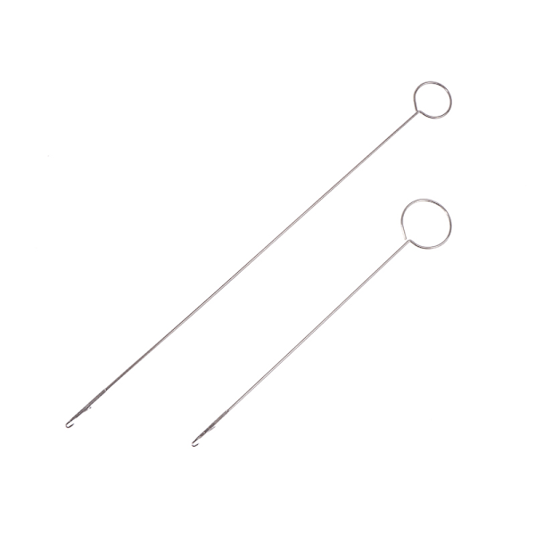 DIY metall søm løkke turner krok for å snu stoffrør stropper 18cm