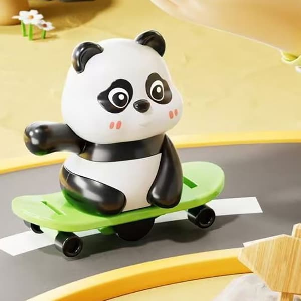 Opptrekkbar Panda Leke - Pedagogisk Interaktiv Foreldre-Barn Binding A2