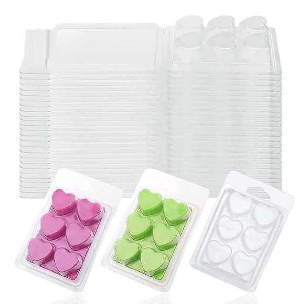 10 st klara plastbehållare för vaxsmältning för DIY Squa B