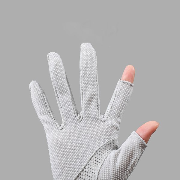 1 par udendørs åndbare handsker tynd sommer UV-beskyttelse Beige
