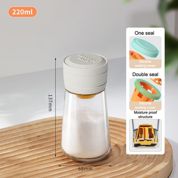 0,5 g salt dispenser uden trykknap krydderiglas Gray
