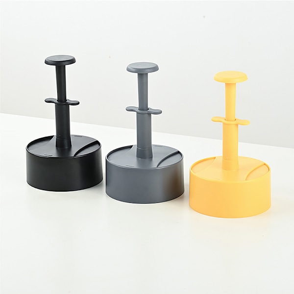Manuell Hamburger Köttpress ABS Rund Non-stick Fylld Köttpaj Yellow