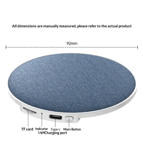 Bluetooth 5.4 Sovehjelpshøyttaler Mini Putepute Side Musikkspiller H