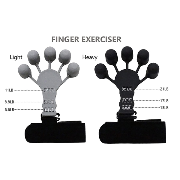 Silica Gel Finger Movement Trainer black
