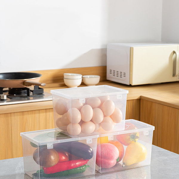Brödförvaringslåda Brödbehållare Transparent Brödlåda Plast 1PCS