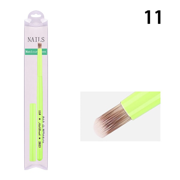 Nail Art Design Børster Dotting Pen Verktøysett Maling UV Gel Dr 11