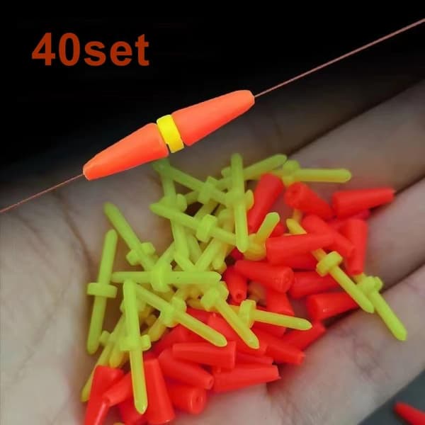 40 sæt havfiskeri mod vindstang Cara stang Bobber flydestop L