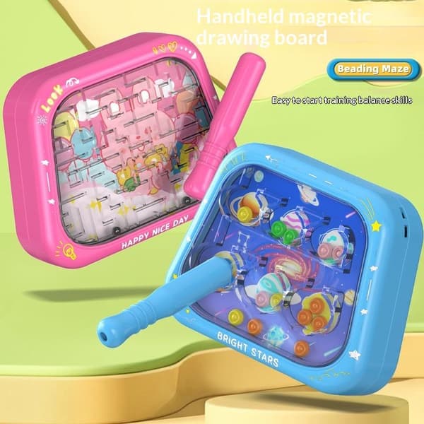 1 set barns magnetiska labyrint gångboll baby koncentration A2