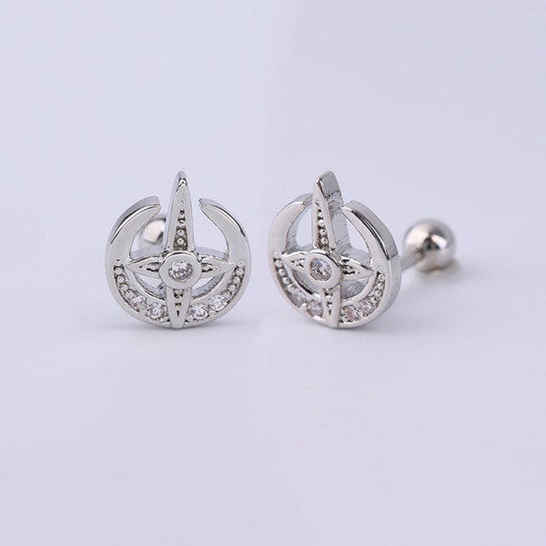 1 ST Zircon Cross Ear Bone Nail Gentleness øredobber Mote øre A15