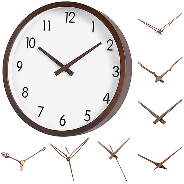 Valnøddevægursviser DIY Timeviser Minutviser Sekundviser C