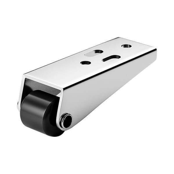Skydedørsrulle, remskive, møbelhjul, lydløs skinne 2pcs