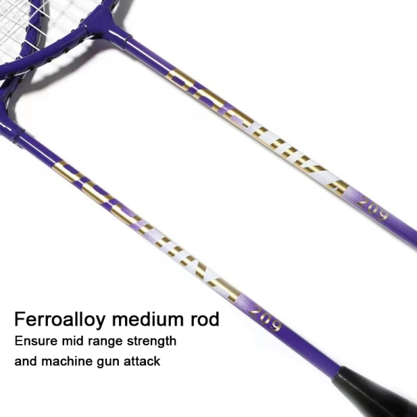 2st/ Set Badmintonracket Amatör Primär Badmintonracket Trai Random Color with bag