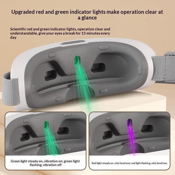 Øjenmassager med 9 tilstande og multifrekvensvibration 22 Magn
