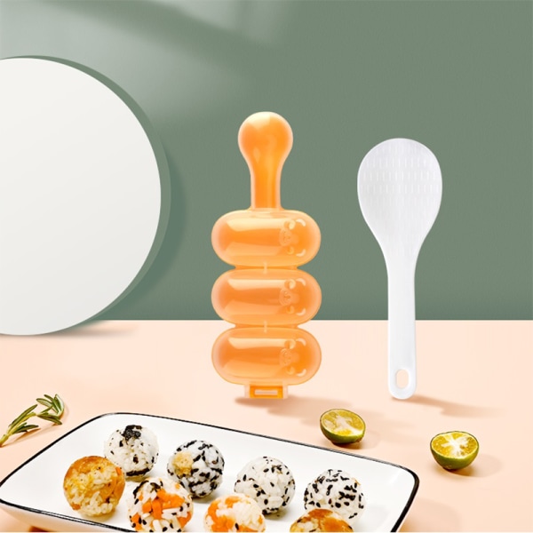 Baby Rice Ball Form Shakers Dekoration Børn Frokost DIY Sushi Ma