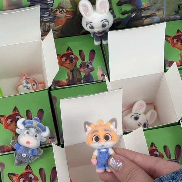 1/12 st Zootopia Blind Box Tecknad Nick Judy Karaktärer Figur 1PCS