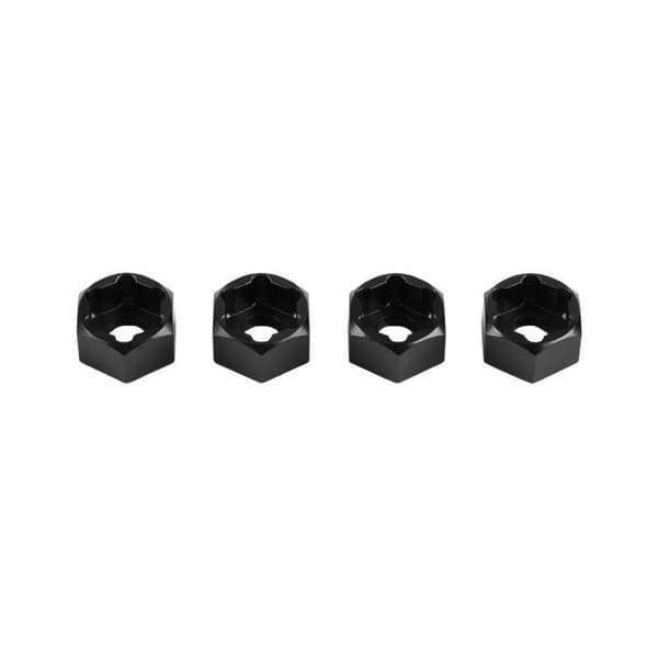 4st 5mm till 7mm Hex Hjulnavsadaptrar Konvertering för Axial SCX Silver