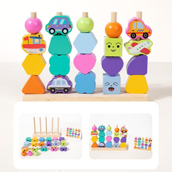 Montessori treperler mestringssett: Bygger finmotorikk StyleC