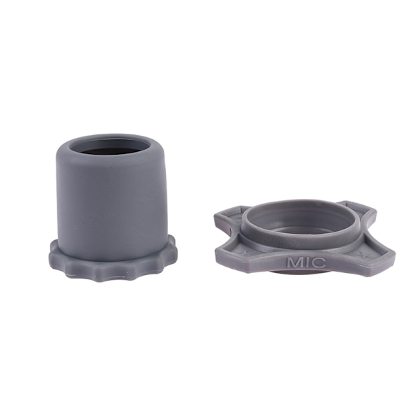 Rystesikker Silikone Mikrofon Holder Anti-Rolling Mic Protecti Grey tail + ring
