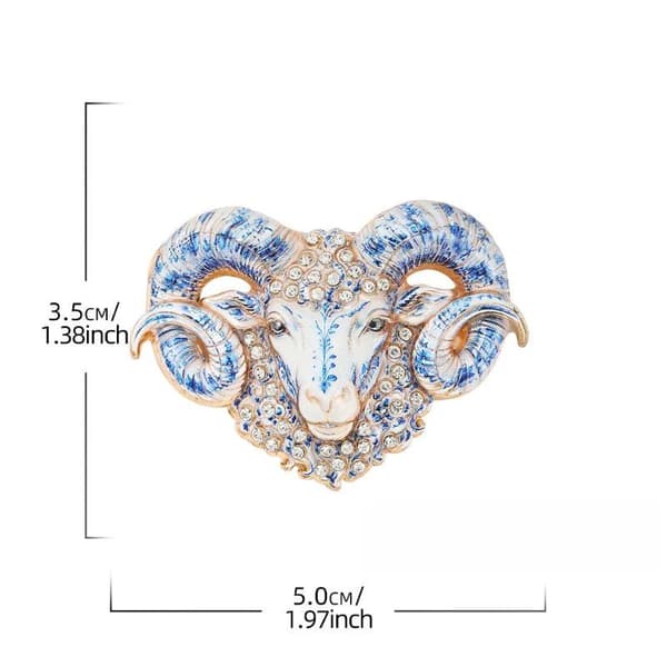 1 st getbroscher för kvinnor strass getens år zodiaken A2