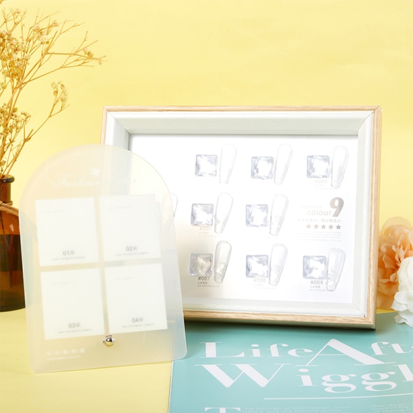 Irregular Acrylic Nail Art False Tips Display Board Hylla Displ D