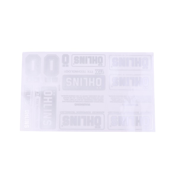 Par transparente OHLINS-frimerker, dekorative sliver
