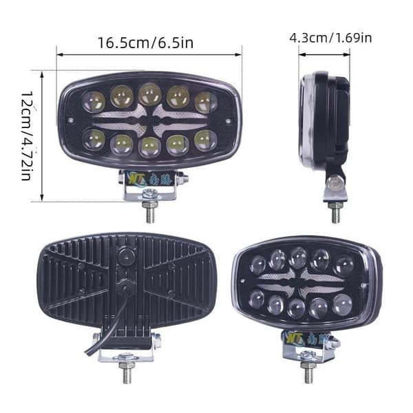 Høyeffekts LED-spotlight 7 tommers lastebiltaklys frontlys ekstern