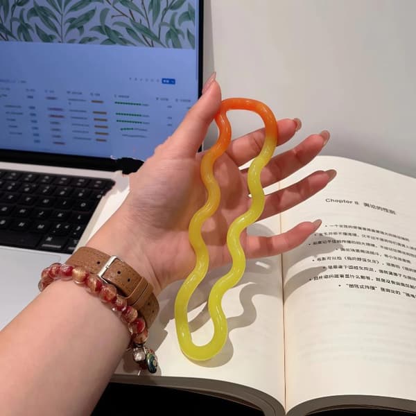 Fidgetleksaker med galen bana i gradientfärg, smidig böjbar design 3