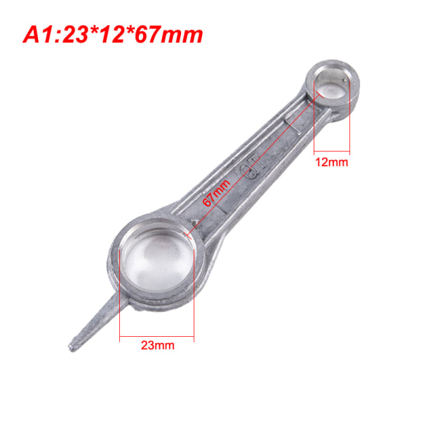 1st luftkompressor vevstake Silvertonad aluminiumlegering 23*12*67mm