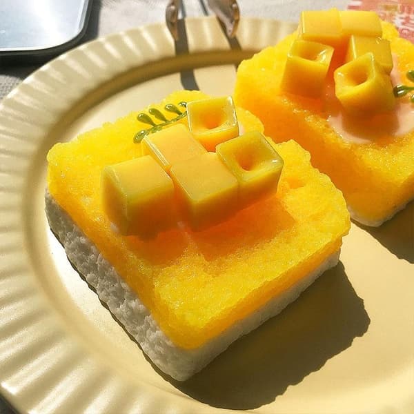 Mango Toast Legetøj Super Blødt Langsomt Stigende Realistisk Legetøj Single layer toast