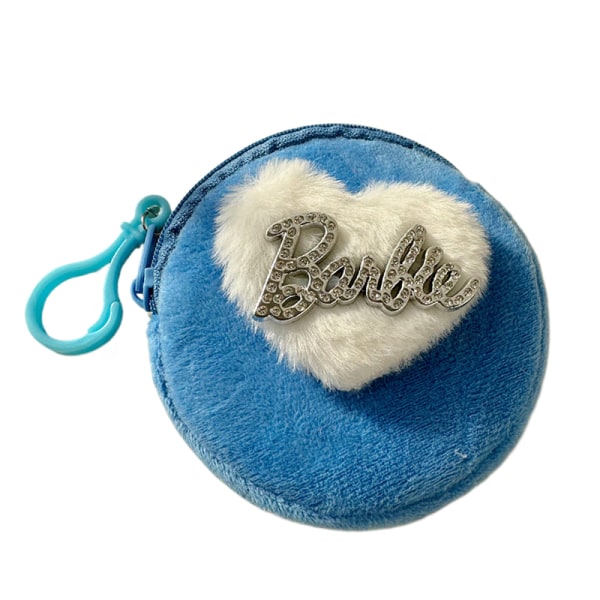 Barbie Heart Pehmo kolikkokukkaro Kannettava Money Change Pouch Earph Pink