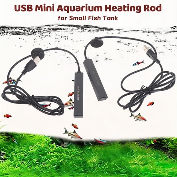 USB Mini Akvarie Varmestav Til Lille Akvarium Temperatur R 10W