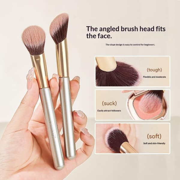 Professionel Blush Makeup Børste Vinklet Næseskygge Konturbørste A2