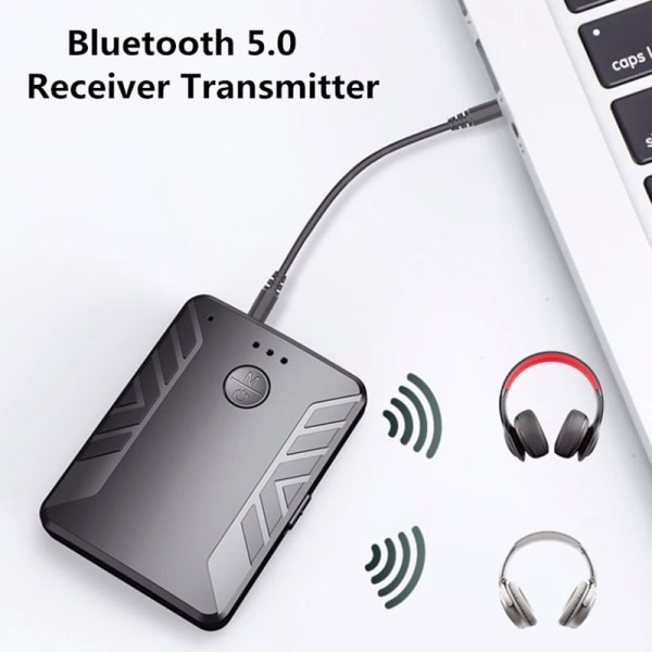 2 i 1 Bluetooth 5.0 Adapter Mottagare Sändare för hörlurar
