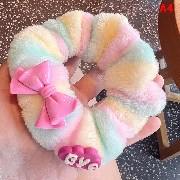 1 Stk Barbie Hår Scrunchies og Plys Hårreb Piger Hestehale Ha A3