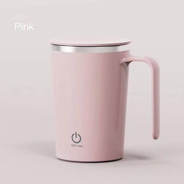 Automatisk selvomrørende magnetkrus Ikke-korroderende smart mikser Pink