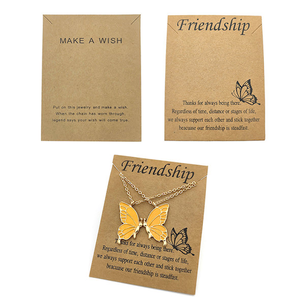 7cmX9cm Mode Trendigt Gör ett önskepapper DIY-kort för halsband A