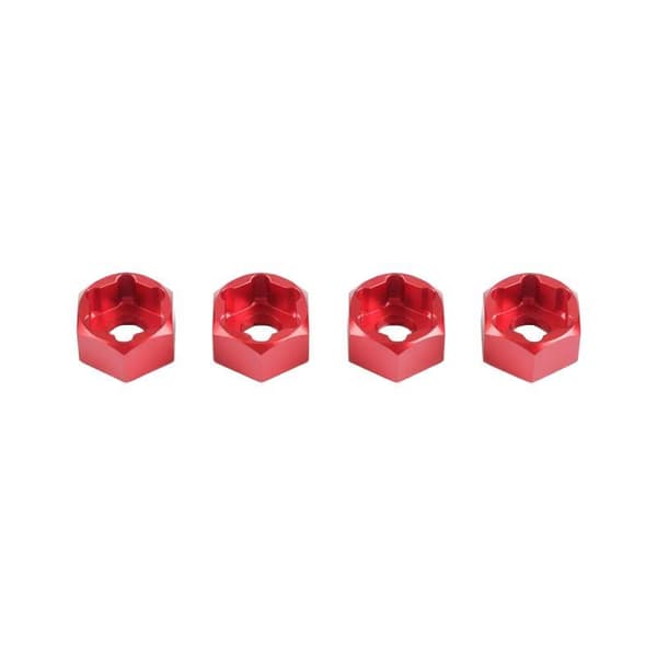 4st 5mm till 7mm Hex Hjulnavsadaptrar Konvertering för Axial SCX Black