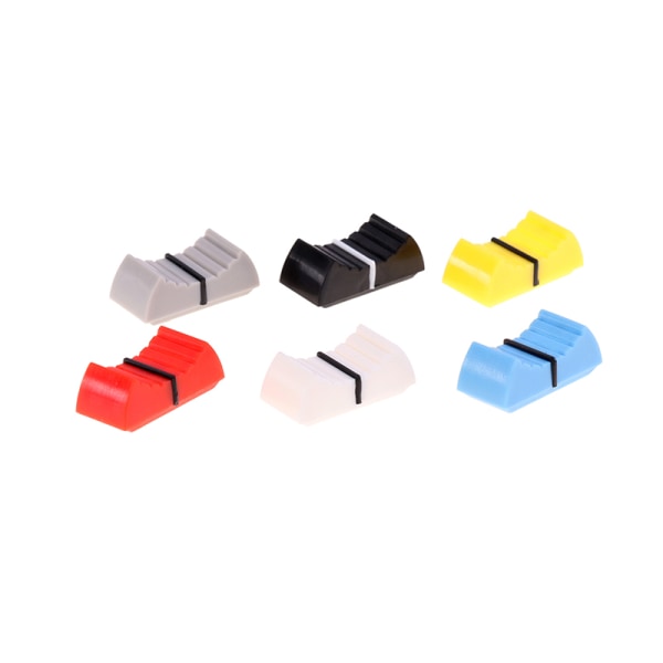 10 STK 4MM Farve Mixer Fader Cap Lige Slide Potentiometer Fa Yellow