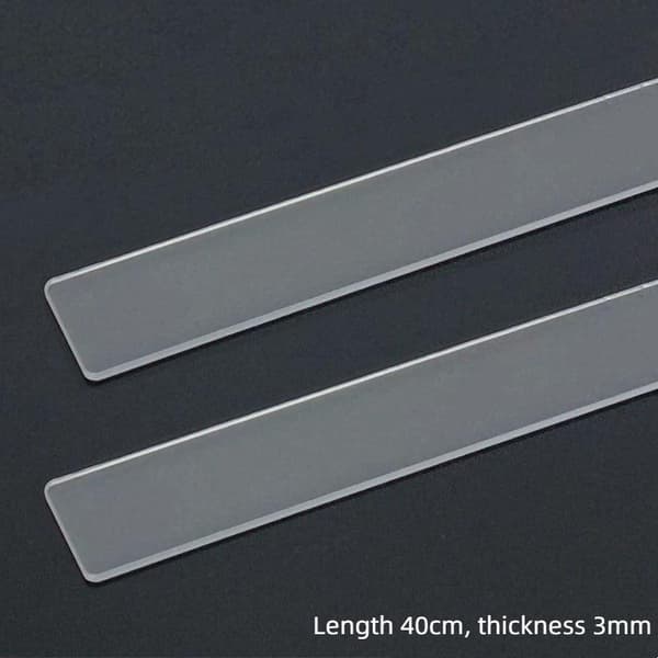 2 stk. akryltykkelseslineal 2-5 mm A3