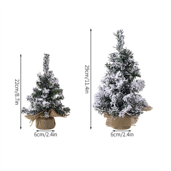 1 stk. 20 cm/30 cm Mini Grantræ Juletræ Kunstigt Nytårs Dekoration 30cm