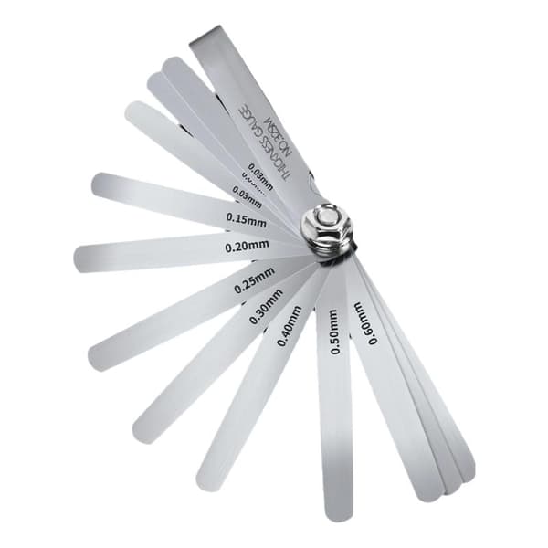 32 stk/sæt Feeler Gauge Arc Rustfrit Stål Feeler Gauge Måler