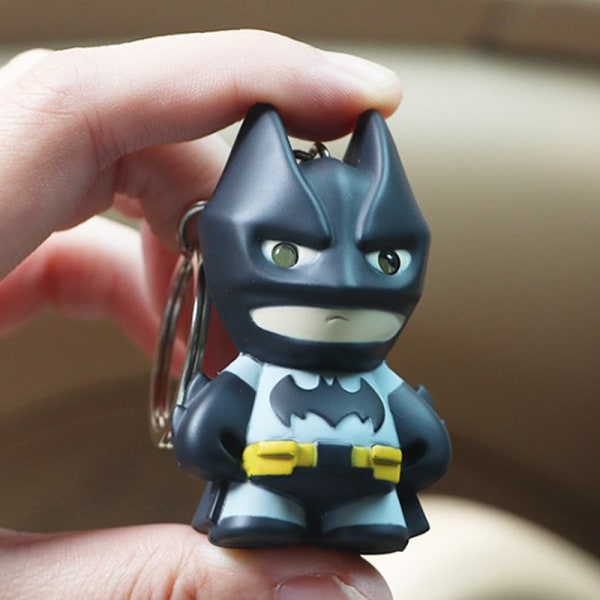 Batman Led Belysning Ljud Nyckelringar Creative Gifts Bagpack Pend