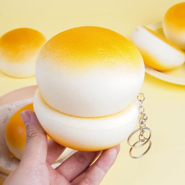 Realistisk ångad bulle Squishy Leksak Långsamt stigande Fidget Leksak A3