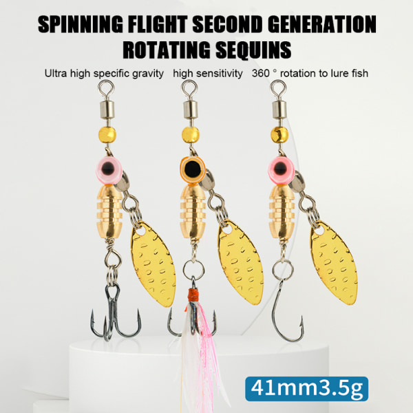Micro-Objects Spinning Pailletter 3,5-5g Flying Spinning Long Thro 3.5g A