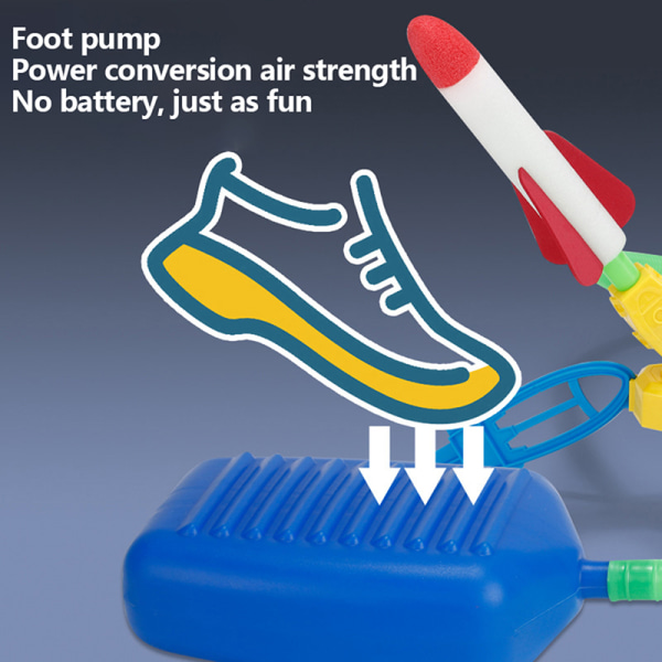 Child Air Rocket Foot Pump Launcher Lelu Flash Rocket Pedal Game 4#