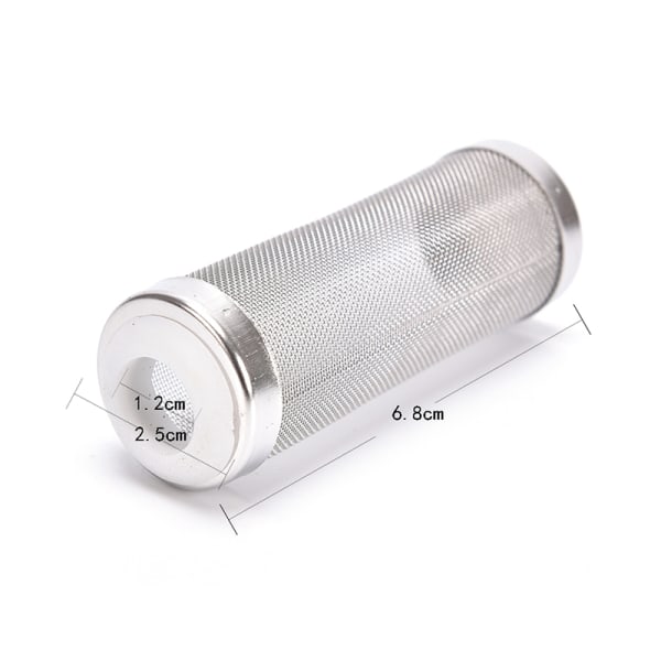 holdbart rustfritt stål filter mesh akvariefilter vakt fisk 6.8cm