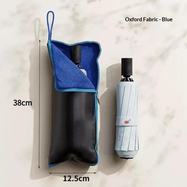 Mikrofiberparaply Stark vattenabsorption Förvaringsväska Vikbar A2