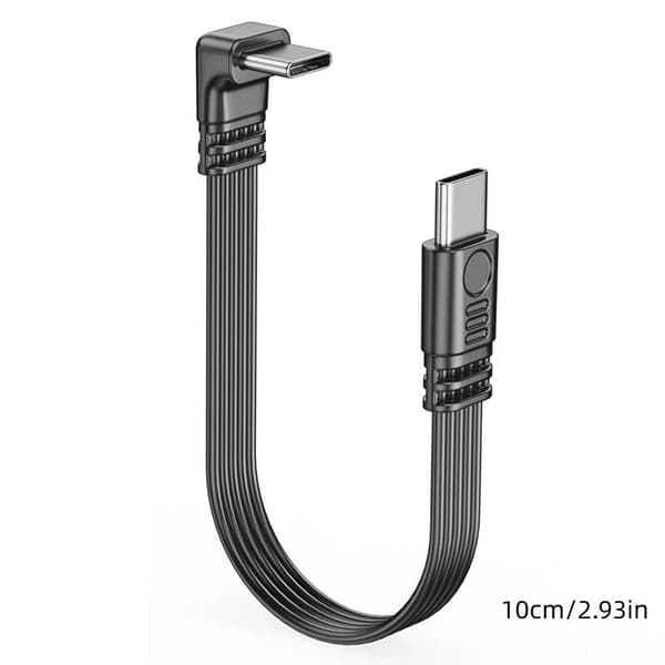 1 stk 90 graders USB C-forlengelseskabel hann til hunn hurtiglading A5