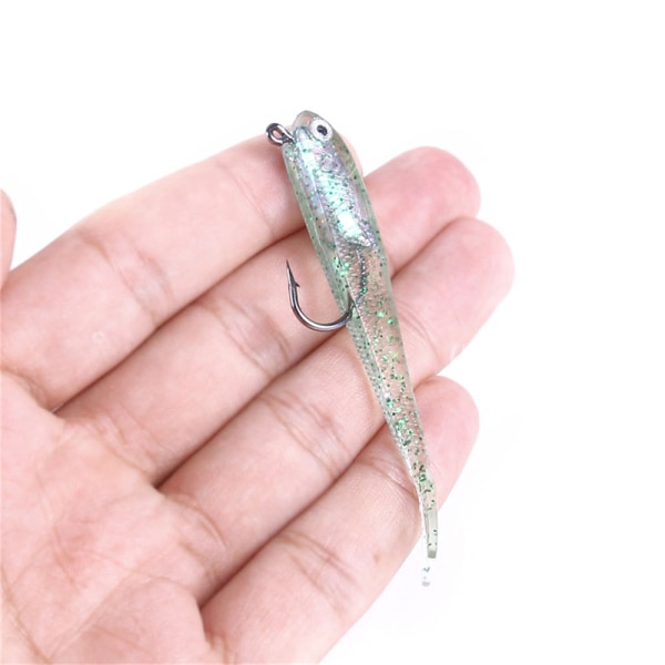 Soft Bait Lure Trolling Holographic Pike River Ocean Fishing T A2